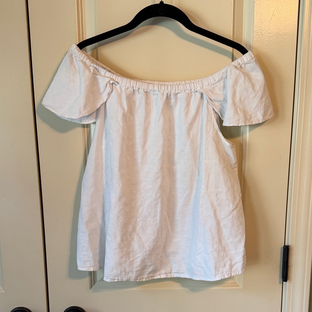 JCREW Off-Shoulder White Women’s Top